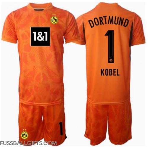 Borussia Dortmund Gregor Kobel #1 Torwart Fußballbekleidung 3rd trikot Kinder 2024-25 Kurzarm (+ kurze hosen)